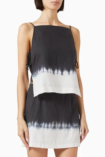 Mancora Dip-dye Top in Linen