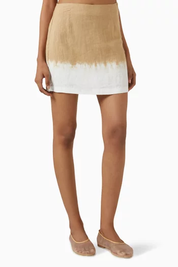 Brava Mini Skirt in Linen