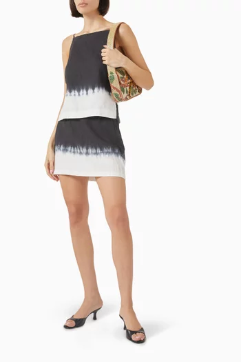Brava Mini Skirt in Linen