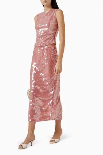 Eton Sequin-embellished Top
