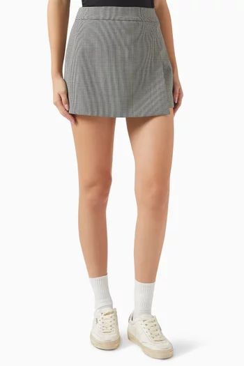 Wrap Mini Skort in Wool