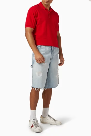 Mike Oversized Bermuda Shorts in Denim
