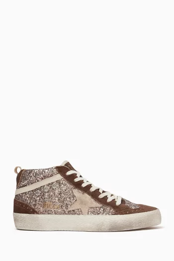 Mid Star Glitter Sneakers in Suede