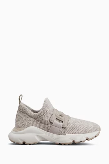Kate Slip-on Sneakers in Cotton & Wool Knit