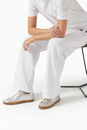 Super-Star Sneakers in Laminated Leather