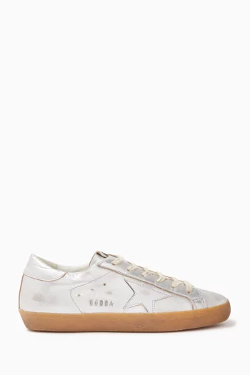 Super-Star Sneakers in Laminated Leather