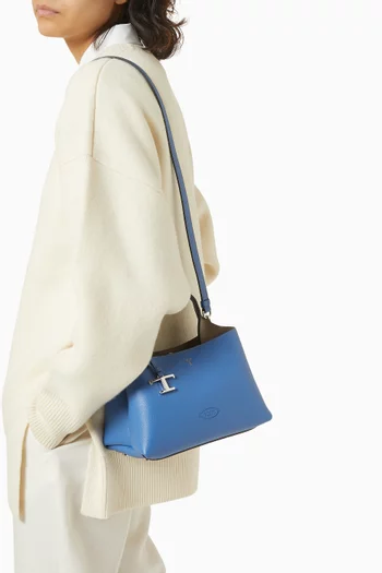 Micro Top-handle Bag in Leather