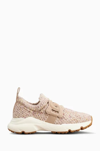 Kate Slip-on Sneakers in Cotton & Wool Knit