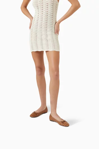 Arissa Ballet Flats in Raffia