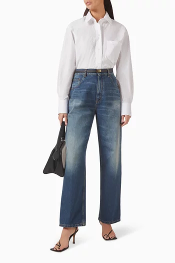 Cropped Shirt in Cotton