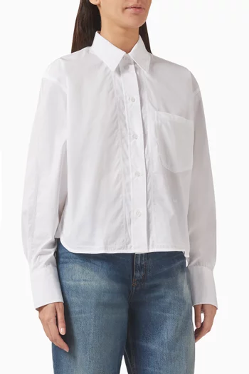 Cropped Shirt in Cotton