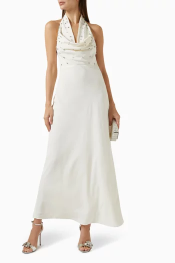 Kimberley Maxi Dress in Crepe