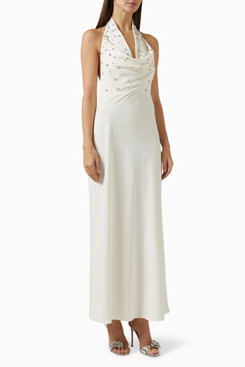 Kimberley Maxi Dress in Crepe