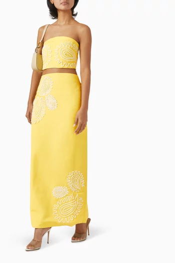 Carly Maxi Skirt in Viscose-blend