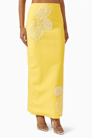 Carly Maxi Skirt in Viscose-blend