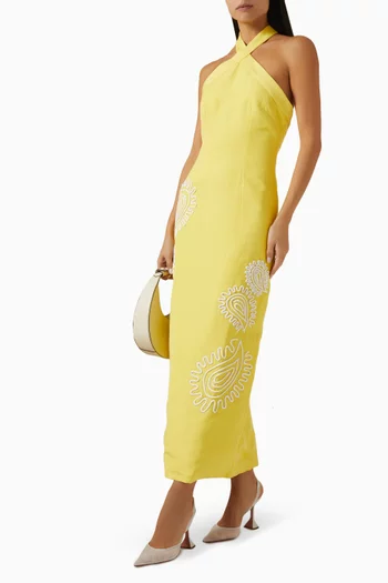 Carly Midi Dress in Viscose-blend