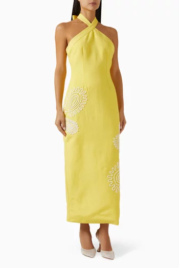 Carly Midi Dress in Viscose-blend