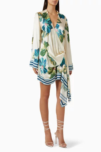 Mariah Mini Dress in Satin