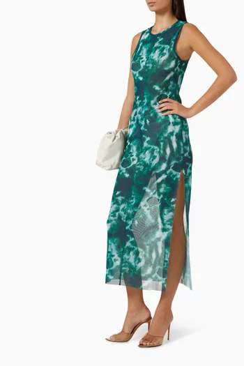 Ember Midi Dress in Mesh