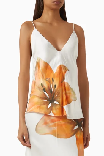 Elaina Top in Satin
