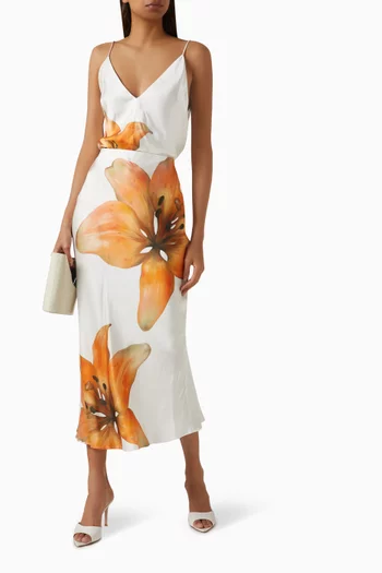 Elaina Skirt in Satin