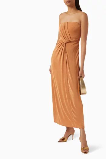 Dakota Strapless Maxi Dress in Jersey