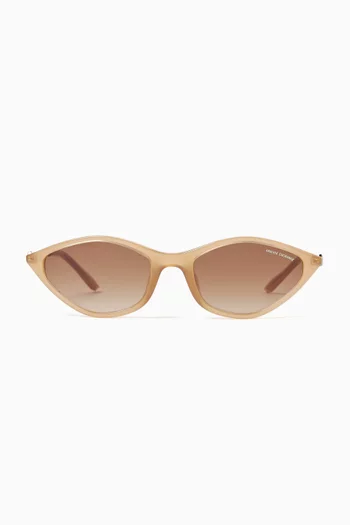 Bolt Logo Irregular Sunglasses