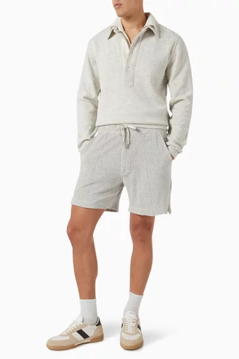Elasticated Shorts in Cotton-blend