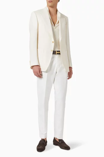 Single-breasted Blazer in Wool Blend