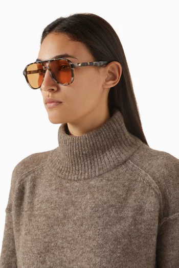 نظارة شمسية تراجيك ماجيك بتصميم أفياتور