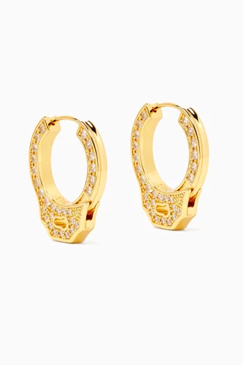 Cuffing Season Hoop Earrings in 18kt Gold-plated Brass