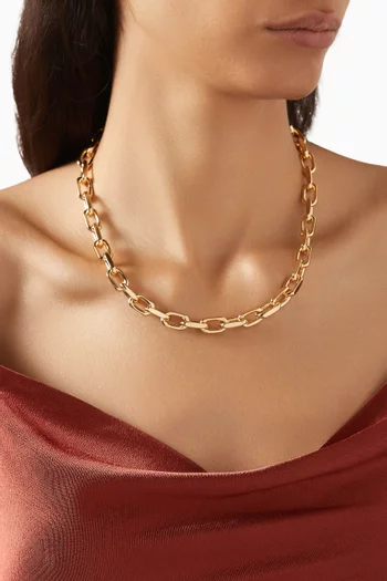 Loire Necklace in Gold-tone Brass