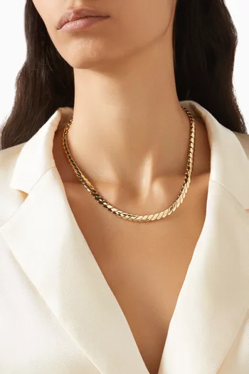 Paloma Chain Necklace in Gold-tone Brass