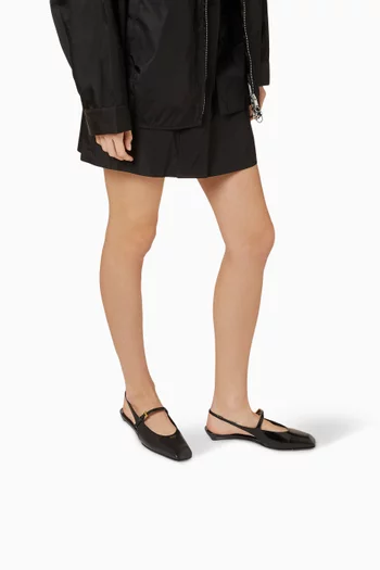 Slingback Ballet Flats in Patent Leather