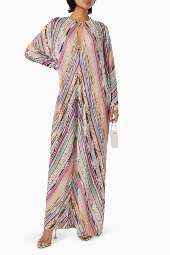 Chevron Cover-up Maxi Dress