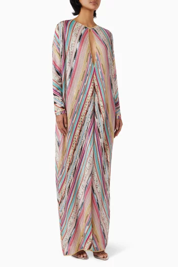Chevron Cover-up Maxi Dress
