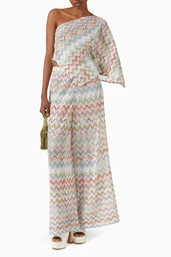 One-shoulder Top in Rayon Blend