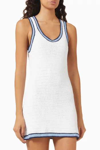 Elsa Mini Dress in Crochet
