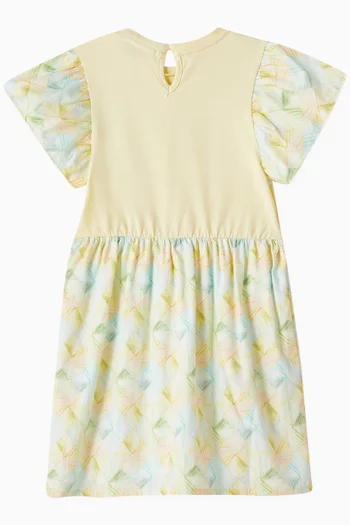 Floral Dress in Cotton-blend