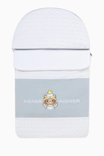 Teddy Logo Baby Nest in Cotton