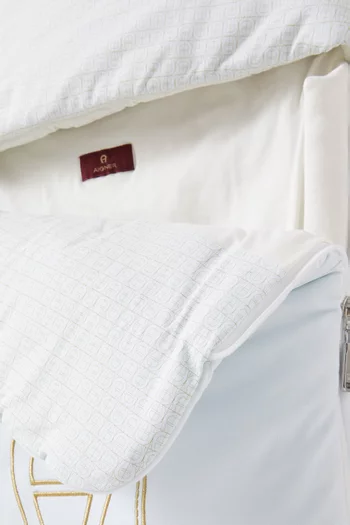 Logo Embroidered Baby Nest in Cotton