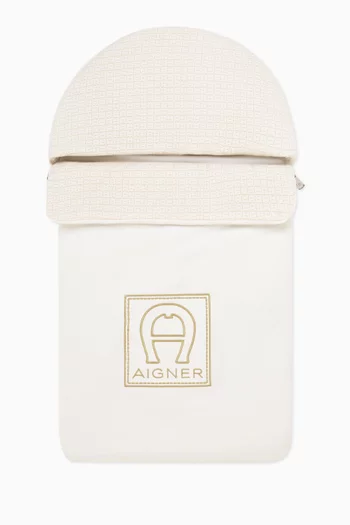 Logo Embroidered Baby Nest in Cotton
