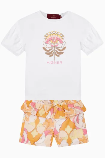 Batiste Printed Shorts in Cotton