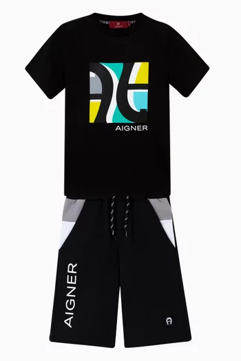 Logo Bermuda Shorts in Cotton
