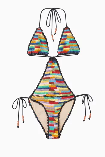 The Crochet Cut-out One-piece Swimsuit