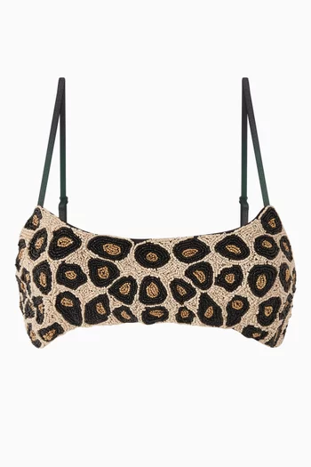 قطعة بيكيني علوية بتصميم قصير