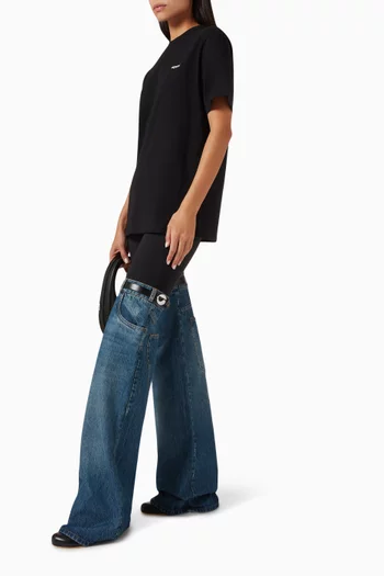 Hybrid Pants in Jersey & Denim