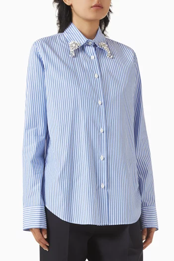 Crystal-embellished Shirt in Cotton