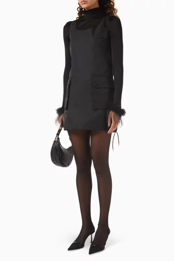 Sleeveless Mini Dress in Re-Nylon