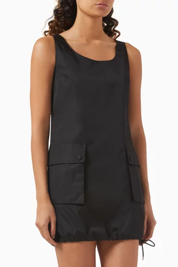 Sleeveless Mini Dress in Re-Nylon